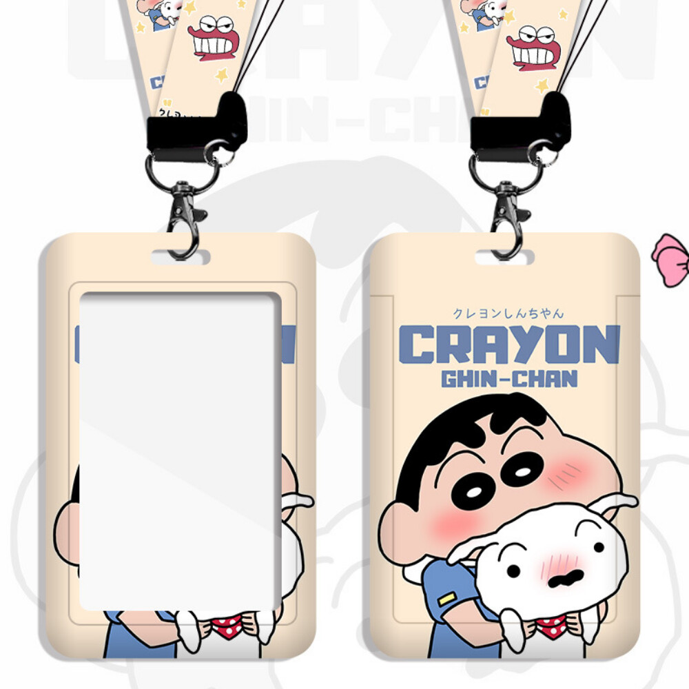 Lanyard Badge Holder - Crayon Shin-chan Series Anime Figures Cartoon