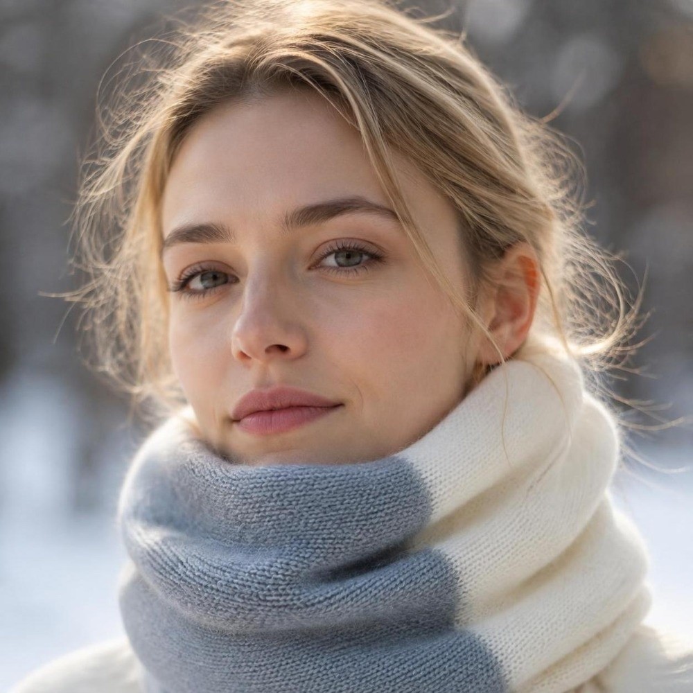 Soft Splicing Color Infinity S - Infinity Scarf Knit ulasan dan harga