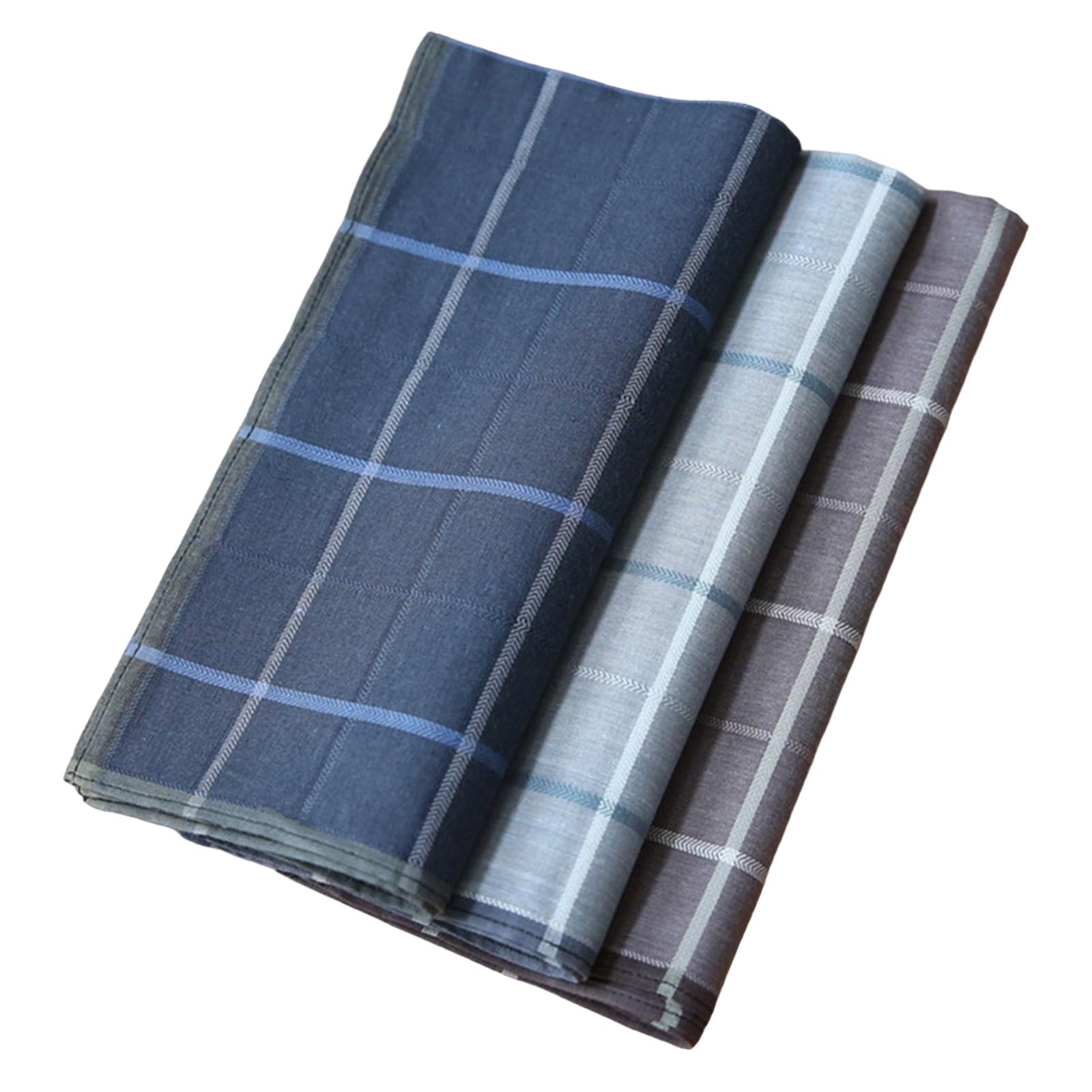 3 Pieces Men's Handkerchiefs C - Handkerchief Cotton Men ulasan dan harga
