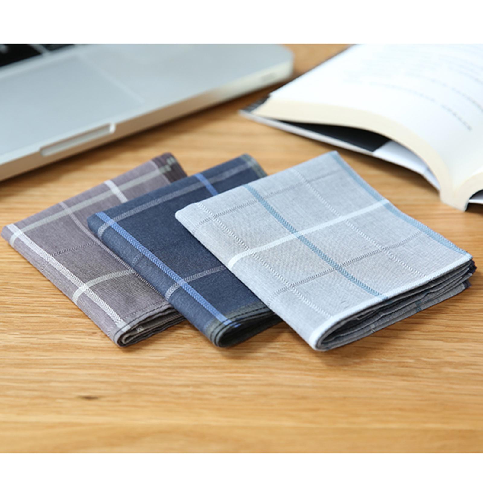3 Pieces Men's Handkerchiefs C - Handkerchief Cotton Men ulasan dan harga